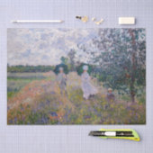 クロード・モネ – アルジェンテウイル近郊プロムナード 薄葉紙 (クラフト)