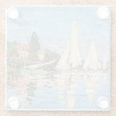 クロード・モネ - アルジャンテイユのレガット ガラスコースター (裏面)