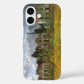 クロード・モネ「アルジャントゥイユの家々」ヴィンテージアート Case-Mate iPhoneケース (裏面)