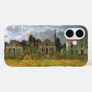 クロード・モネ「アルジャントゥイユの家々」ヴィンテージアート iPhone 16ケース