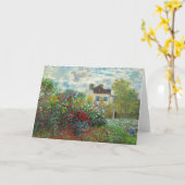 クロード・モネ - アルジャントゥイユの庭 カード (黄色い花)