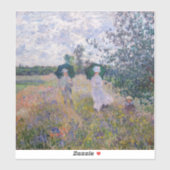 クロード・モネ - アルジャントゥイユの散歩道 シール (シート)