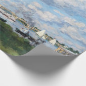 クロード・モネ - アルジャントゥイユの池 ラッピングペーパー (角)