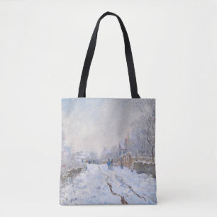クロード・モネ - アルジャントゥイユの雪景色 トートバッグ