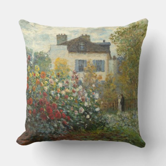 クロード・モネ|アルジャントゥーユの芸術家の庭 クッション (正面)