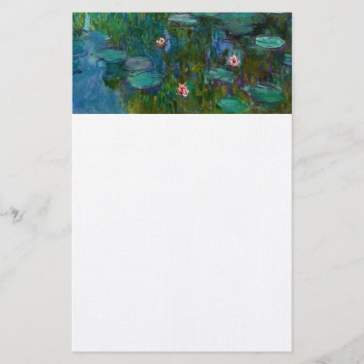 クロード·モネ·アーティスト、画家デスティニー·ギフト 便箋 (正面)