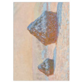 クロード・モネ – ウィートスタック、積雪効果、朝 テーブルクロス (正面)