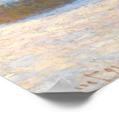 クロード・モネ – ウィートスタック、積雪効果、朝 ポスター (角)