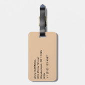 クロード・モネ – ウィートスタック、積雪効果、朝 ラゲッジタグ (裏面縦)