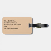 クロード・モネ – ウィートスタック、積雪効果、朝 ラゲッジタグ (裏面横)