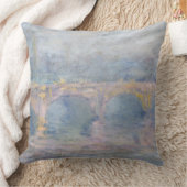 クロード・モネ|ウォータールー橋、日没のロンドン、 クッション (ブランケット)