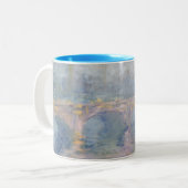 クロード・モネ|ウォータールー橋、日没のロンドン、 ツートーンマグカップ (正面左)