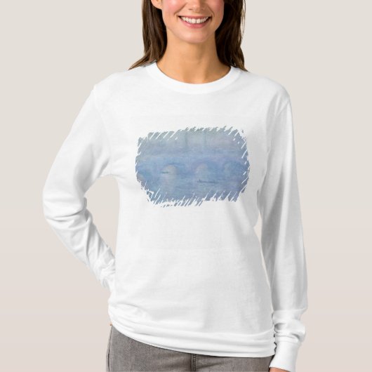 クロード・モネ|ウォータールー橋: 霧の効果 Tシャツ (正面)