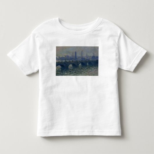 クロード・モネ|ウォータールーBridge 1902年 トドラーTシャツ (正面)