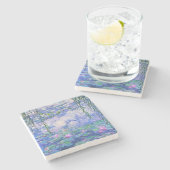 クロード・モネ・ウォーター・リリーフランスのズ印象派アート ストーンコースター (横)