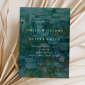 クロード・モネ・ウォーター・リリー・ミニマル結婚リスト 招待状