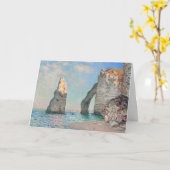 クロード・モネ - エトルタの崖 カード (黄色い花)