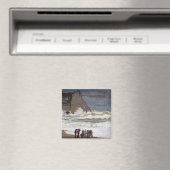 クロード・モネ - エトルタの荒波 マグネット (インサイチュ (食洗機))