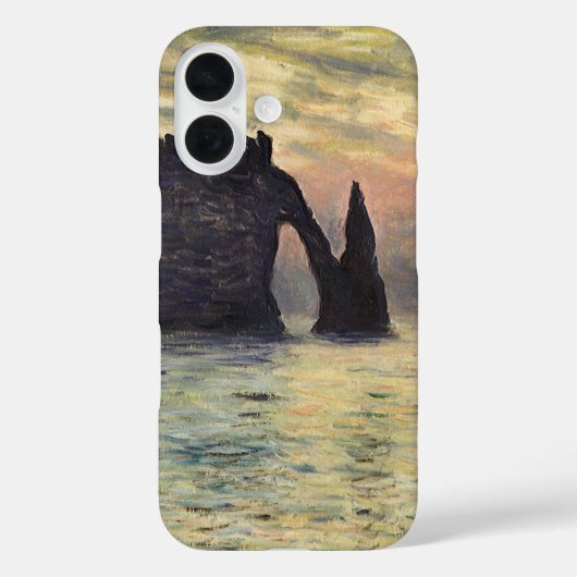 クロード・モネ「エトレタの崖、夕焼け」 Case-Mate iPhoneケース (裏面)
