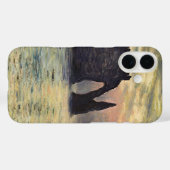クロード・モネ「エトレタの崖、夕焼け」 Case-Mate iPhoneケース (裏面 (横))