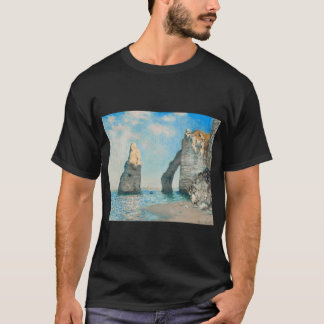 クロード・モネ「エトレタの崖 (1885)」名画 Tシャツ
