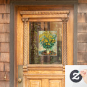 クロード・モネ – エルサレム・アーティチョーク花 ウィンドウサイン (ホームデコレーション)