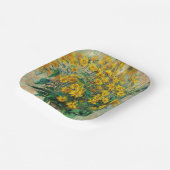 クロード・モネ – エルサレム・アーティチョーク花 ペーパープレート (傾斜あり)