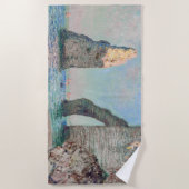 クロード・モネ – エレットの崖 ビーチタオル (正面)