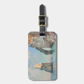 クロード・モネ – エレットの崖 ラゲッジタグ (正面縦)