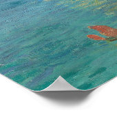 クロード・モネ – エレット – ザ・ビーチとファレーズ ポスター (角)