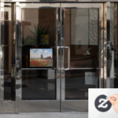 クロード・モネ – オランダのチューリップ畑 ウィンドウサイン (オフィスドア)