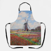 クロード・モネ – オランダのチューリップ畑 エプロン (正面)