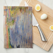 クロード・モネ – オランダのチューリップ畑 キッチンタオル (四つ折り)