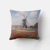 クロード・モネ – オランダのチューリップ畑 クッション (裏面)