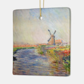 クロード・モネ – オランダのチューリップ畑 セラミックオーナメント (左)