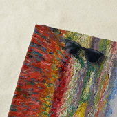 クロード・モネ - オランダのチューリップ畑 ビーチタオル (インサイチュ)