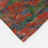 クロード・モネ – オランダのチューリップ畑 フリースブランケット (角)