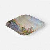 クロード・モネ – オランダのチューリップ畑 ペーパープレート (傾斜あり)