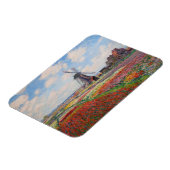 クロード・モネ – オランダのチューリップ畑 マグネット (左側)