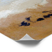 クロード・モネ – カミーユビーチアットトルヴィル ポスター (角)