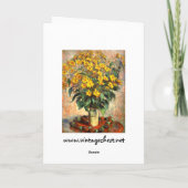 クロード・モネ: キクイモ カード (裏面)