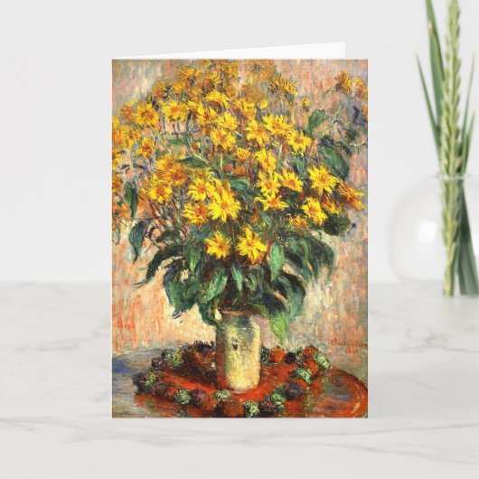 クロード・モネ: キクイモ カード (正面)