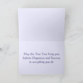 クロード・モネ・グリーティングカードで新年を迎える シーズンカード (内部)