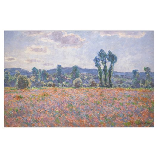 クロード・モネ - ケシの花畑 1890 (ジヴェニー) ファブリック (ヤード)