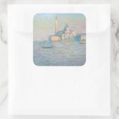 クロード・モネ – サン・ジョルジョ・マッジョーレ教会 スクエアシール (バッグ)