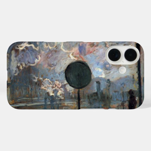 クロード・モネ「サン・ラザール駅の外観」 Case-Mate iPhoneケース (裏面 (横))