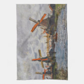 クロード・モネ – ザアンダム近郊のウィンドミルズ キッチンタオル (縦)