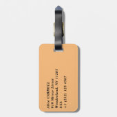 クロード・モネ – ザアンダム近郊のウィンドミルズ ラゲッジタグ (裏面縦)