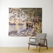 クロード・モネ。ザセーヌアットルーアン タペストリー (インサイチュ(横))