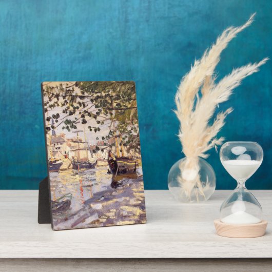 クロード・モネ。ザセーヌアットルーアン フォトプラーク (側面)